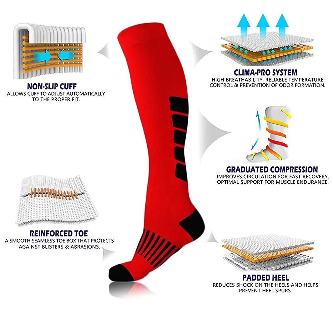 Chaussettes Compression pour Running & Randonnée - Unisexe