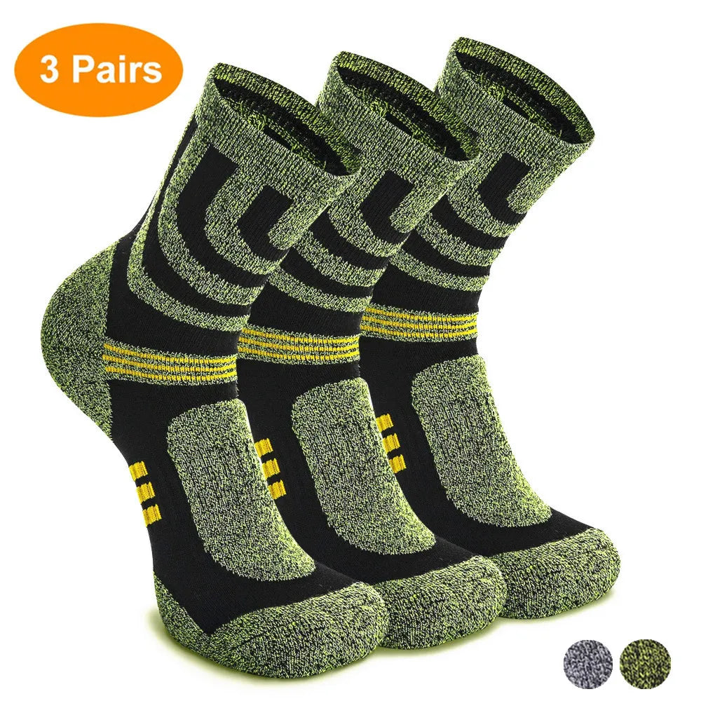 Chaussettes de Randonnée Anti-Ampoules pour Hommes - Lot de 3 Paires