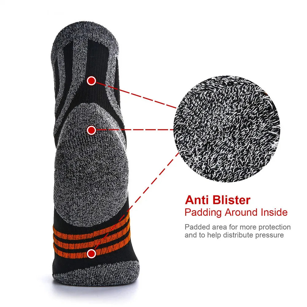 Chaussettes de Randonnée Anti-Ampoules pour Hommes - Lot de 3 Paires