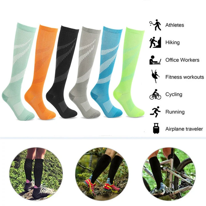 Chaussettes Compression pour Running & Randonnée - Unisexe