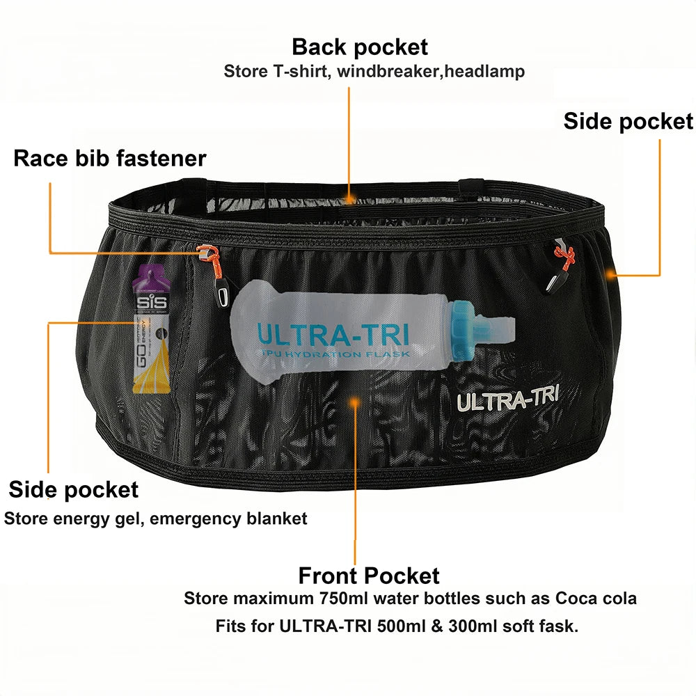 Ceinture de Course à Pied & Randonnée Élastique Ultra-Légère