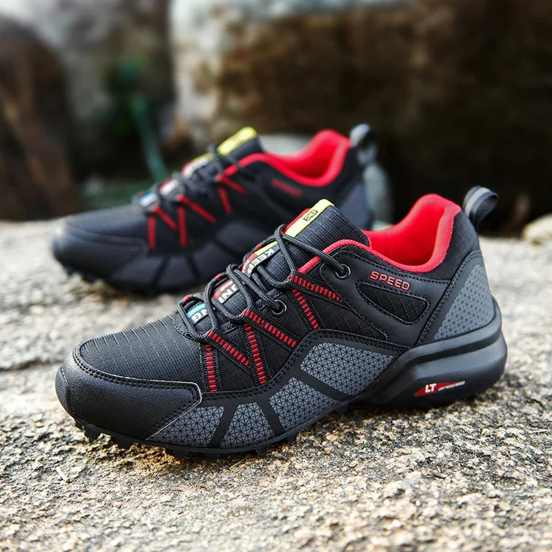 Chaussures de Trekking en Cuir Imperméables Unisexe