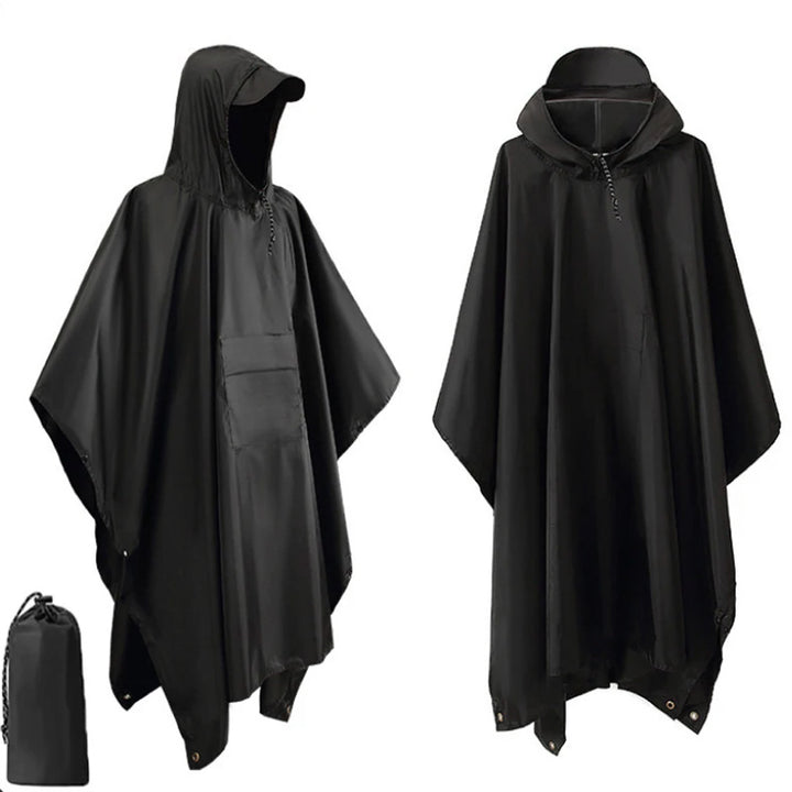 Poncho de Randonnée Imperméable 3 en 1 avec Capuche